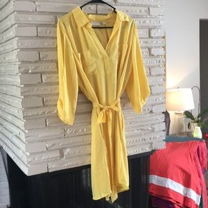 New York & Company belted shirtdress